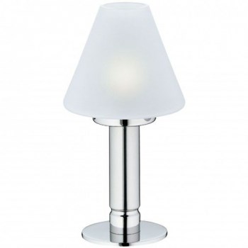 Настольная лампа с сатиновым стеклом Pure, стекло, Cromargan® 18/10 - фото 11048