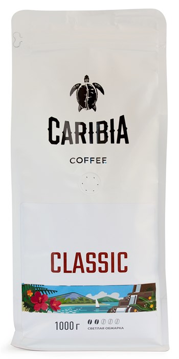 Кофе жареный в зернах CARIBIA Classic, 1000г - фото 11657