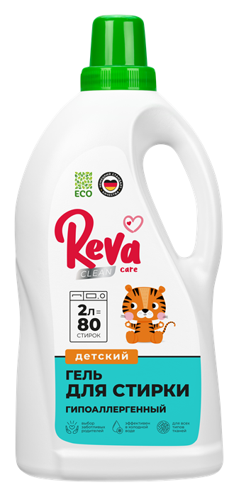 Гель для стирки детского белья Reva Care. Концентрат, 2 л 3904 - фото 11779