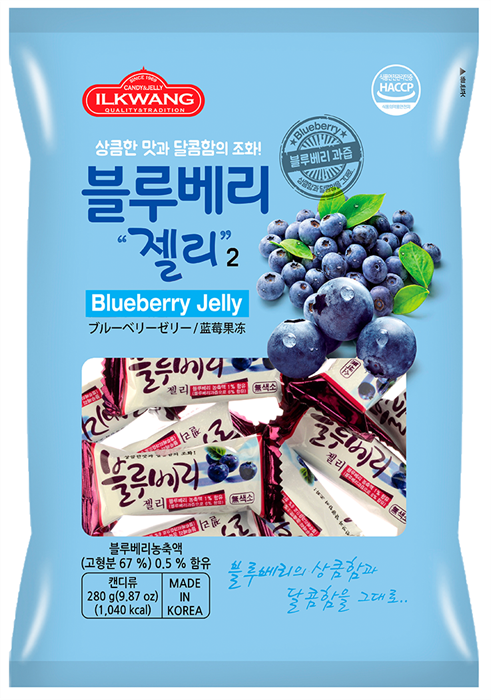 ILKWANG BLUEBERRY JELLY / Конфета желейная со вкусом черники 8801270000934 - фото 12132