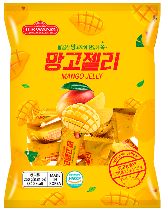 ILKWANG MANGO JELLY / Конфета желейная со вкусом манго 8801270001559 - фото 12146