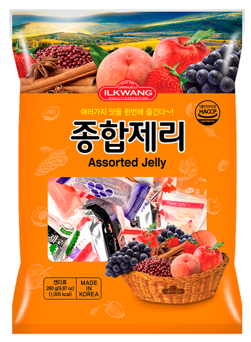 ILKWANG ASSORTED JELLY / Конфета желейная ассорти 8801270000651 - фото 12151