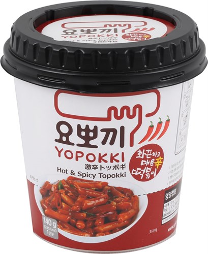 Hot&Spicy Topokki Токпокки Остро-пряный (рисовые палочки с соусом), стакан 120г - фото 8674
