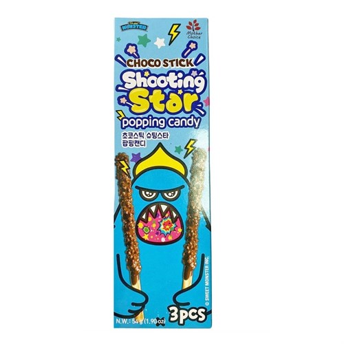 Sweet Monster Choco Stick Shooting Star popping candy/ПАЛОЧКИ В ШОКОЛАДЕ СО ВЗРЫВНОЙ КАРАМЕЛЬЮ, 54г - фото 8695