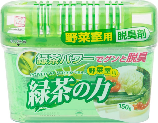 Поглотитель неприятных запахов для овощного отделения холодильника с экстрактом зеленого чая, 150 г. Kokubo - фото 8839