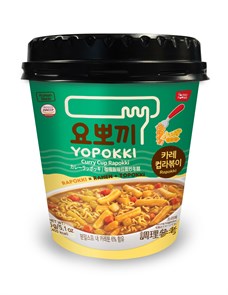 Curry Cup Rapokki / Рапокки с соусом Карри (рамен с рисовыми палочками), стакан 145г