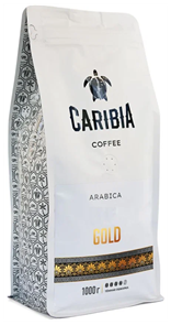 Кофе жареный в зернах CARIBIA Gold, 1000г new