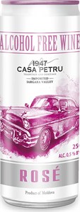 Вино безалкогольное газированное полусладкое розовое Каса Петру Розе 0.5