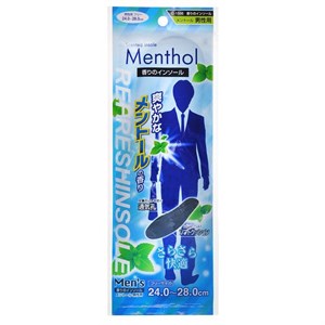 Стельки дезодорирующие с ароматом ментола мужские, 24-28 см