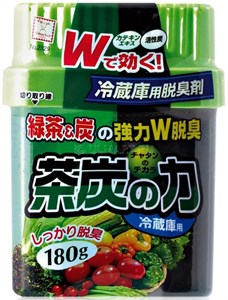 Поглотитель неприятных запахов для холодильника двойной "Сила угля и зеленого чая", 180 г. Kokubo