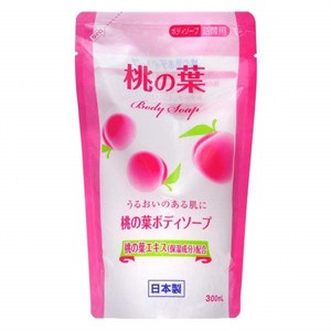 Мыло жидкое для тела с персиковыми листьями, сменная упаковка, 300 мл Moritoku