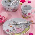 Набор детской посуды WMF 6 предметов Prinzessin Anneli, со стразами Swarovski 12.9415.9964