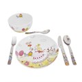 Набор детской посуды WMF 6 предметов Prinzessin Anneli, со стразами Swarovski 12.9415.9964