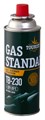 Газ баллон GAS STANDARD (TB-230) для портативных приборов - 220 г, цанговый, «Tourist» 4304 - фото 12121