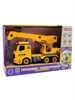 Грузовик-конструктор с подъемным краном, фрикц., свет, звук, 1:12 33см Funky toys FT61110 FT61110